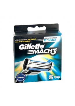 Сменные кассеты для бритья Gillette Mach3, 8 шт